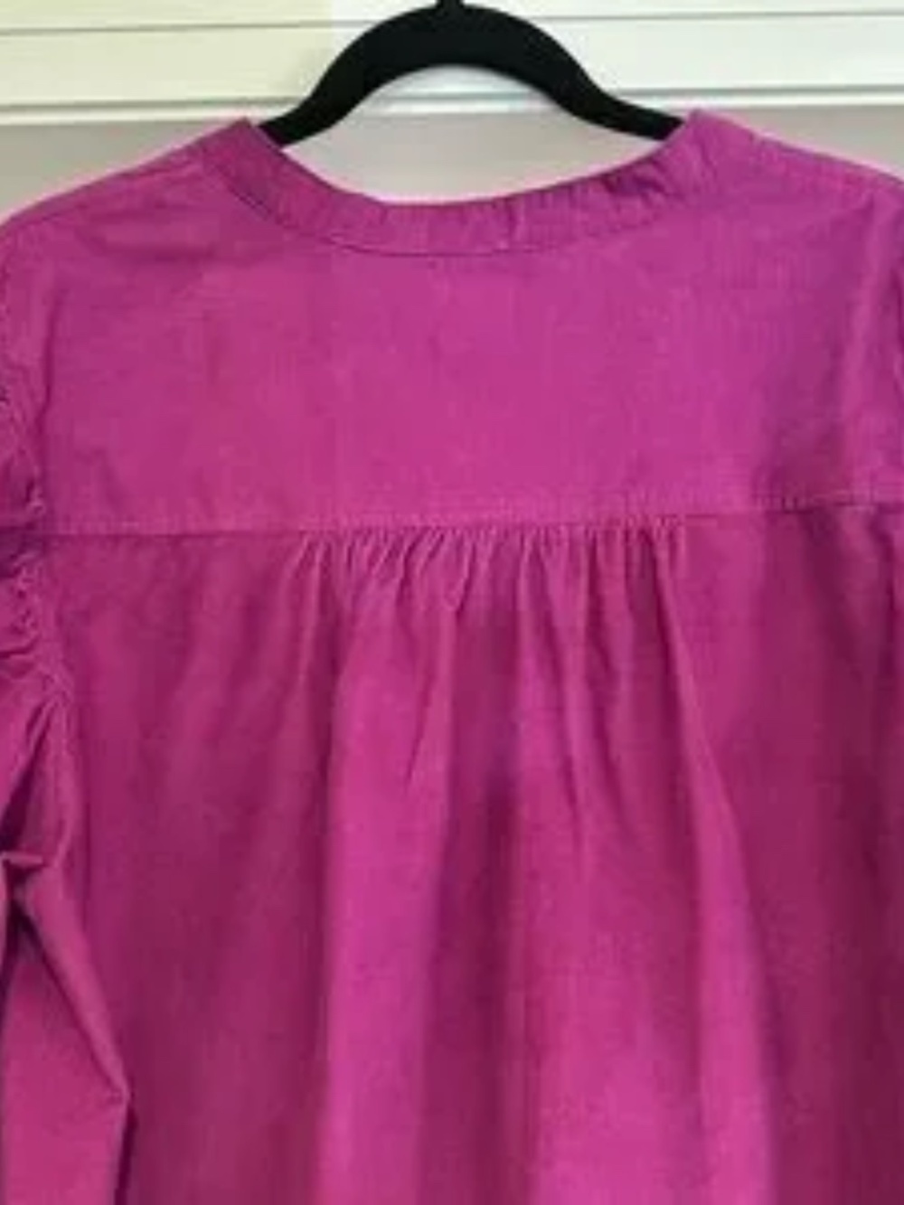 GAP Magenta Puff Sleeve Pinwale Corduroy Mini Shift Dress - Size XL Tall - Picture 6 of 15